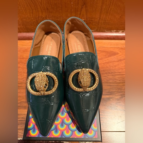 Kurt Geiger Emerald Loafers with Gold Accent - Picture 6 of 7
